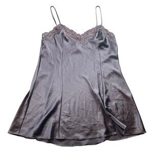 Victorias Secret Ladies Satin & Lace Nightgown Slip Nightie Size M Babydoll Y2K